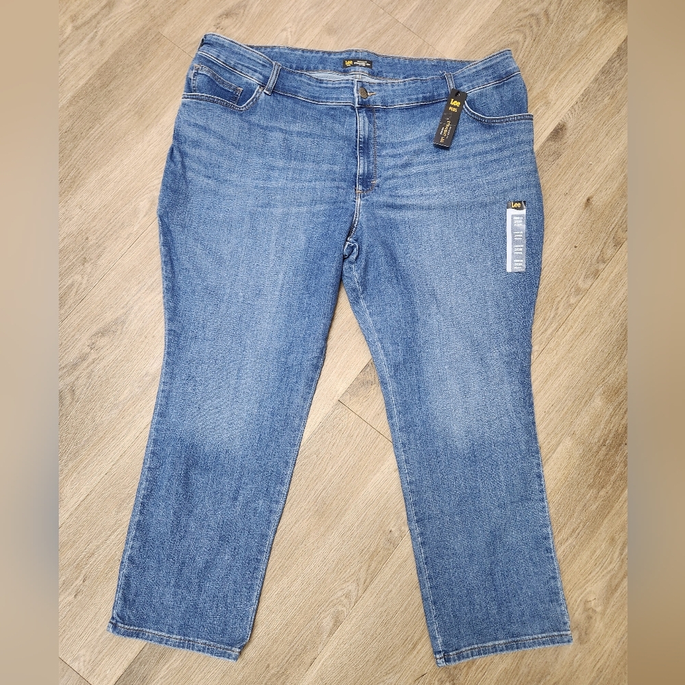 Lee Straight Leg Jeans Size 26W Petite